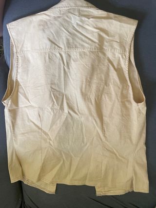 Camisa sin mangas beige - Talla M