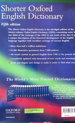 Shorter Oxford English Dictionary