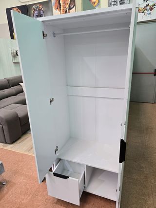 Armario blanco 80x190x50 cm