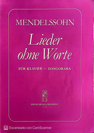 Partituras Mendelssohn: Lieder ohne Worte & Märsch