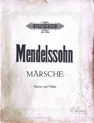 Partituras Mendelssohn: Lieder ohne Worte & Märsch
