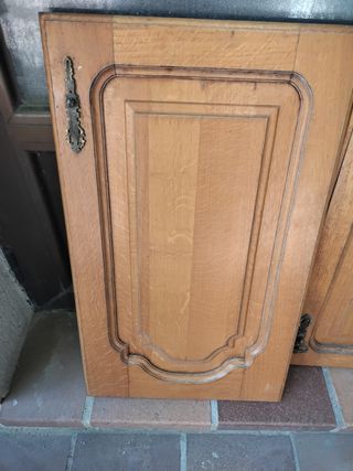 Puertas madera armario cocina
