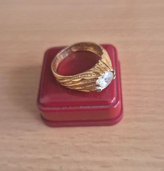 Anillo bañado en oro