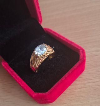 Anillo bañado en oro