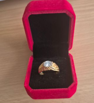 Anillo bañado en oro