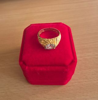 Anillo bañado en oro