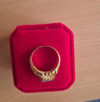 Anillo bañado en oro
