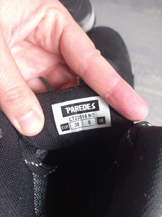 Botas Paredes trekking - negras
