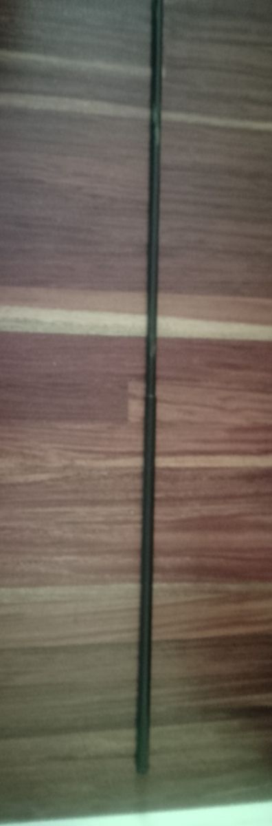 Barra cortina extensible negra metalica