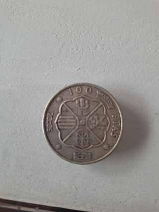 2 Monedas 100 Ptas Franco