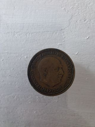 2 Monedas Franco España 1947