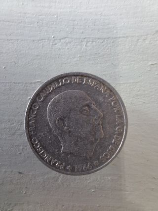 2 Monedas Franco España 1947
