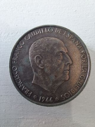 2 Monedas Franco España 1947