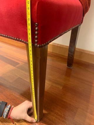 2 Sillas terciopelo rojas