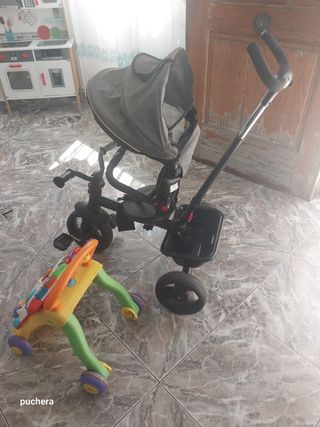 Triciclo + Andador musical infantil