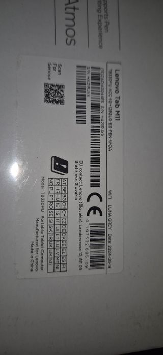 Lenovo Tab M11 Gris - Nueva
NO NEGOCIABLE!!!!!!!!!
