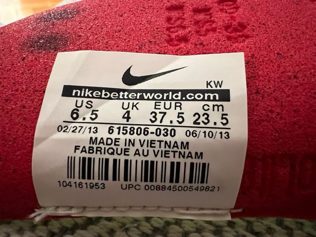 Nike Free 5.0 Flyknit 37.5 Gris-Verde