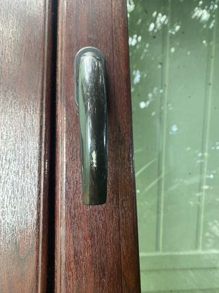 Ventana PVC Climalit madera caoba