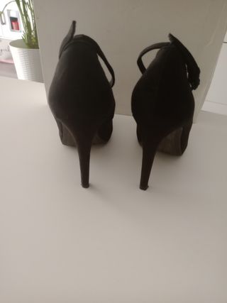 Zapatos tacón negros mujer