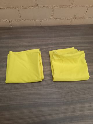 Fundas cojín microfibra amarillas 80x80