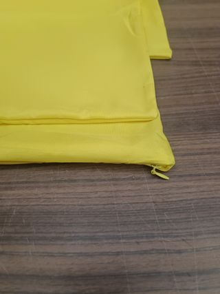 Fundas cojín microfibra amarillas 80x80