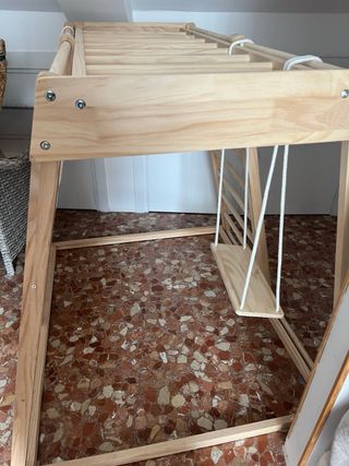 Parque Infantil Madera - Escalera y Columpio