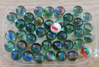 Glassmarbles 70 biglie di vetro colorate