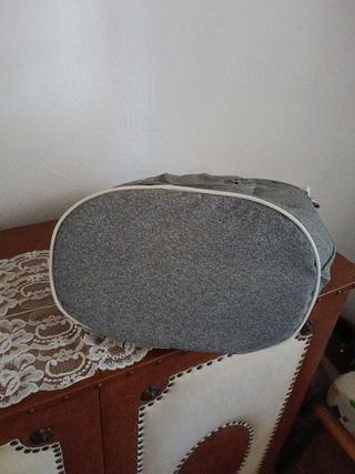 Bolsa playa Pat. Gris nevera
