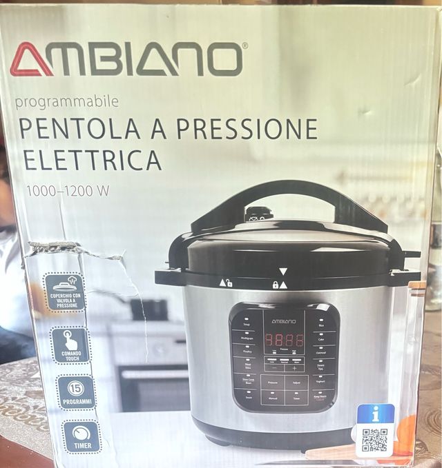 Olla presión eléctrica Ambiano 1000-1200W