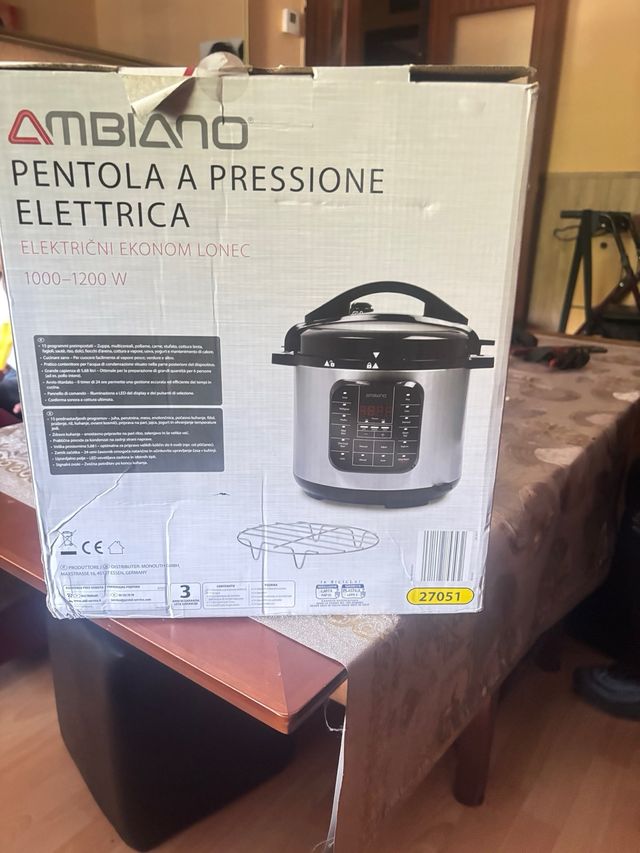 Olla presión eléctrica Ambiano 1000-1200W