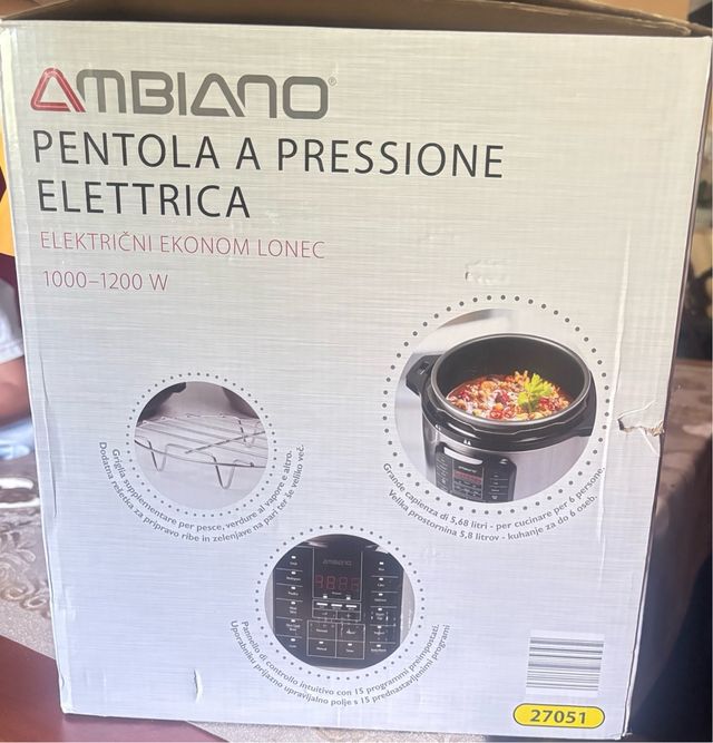 Olla presión eléctrica Ambiano 1000-1200W