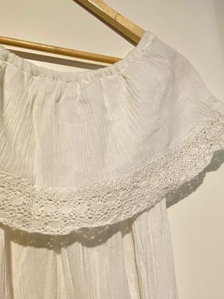 Vestido blanco ibicenco vintage