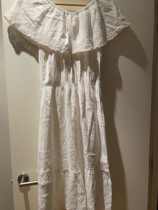 Vestido blanco ibicenco vintage