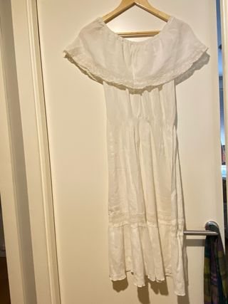 Vestido blanco ibicenco vintage