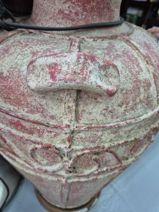 Lámpara barro estilo antiguo