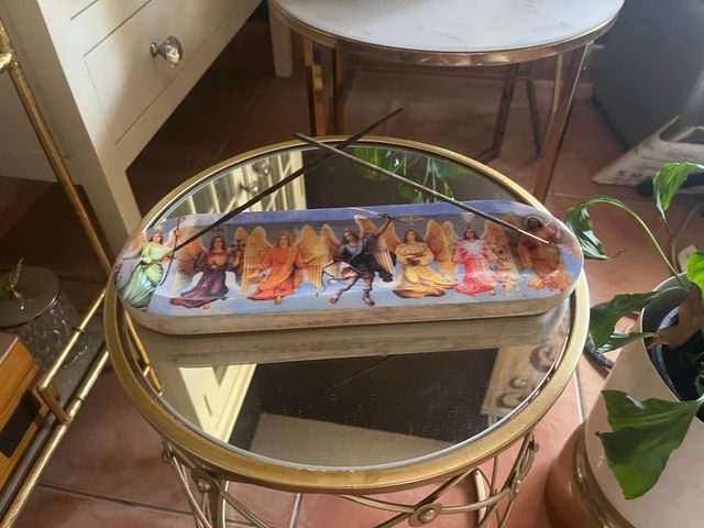 PORTA INCIENSO BANDEJA 7 ARCANGELES INCENSARIO