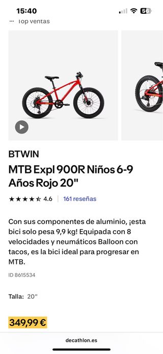 Bicicleta Rockrider ST 900 niño