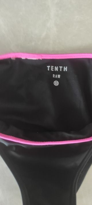 Bañador niña 10 años - Negro/Rosa