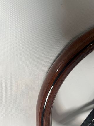 Volante y piña madera coche clasico