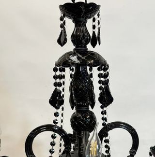 Araña Cristal Negro - Lámpara