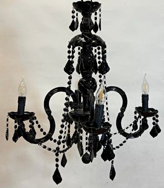 Araña Cristal Negro - Lámpara