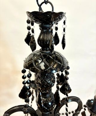 Araña Cristal Negro - Lámpara