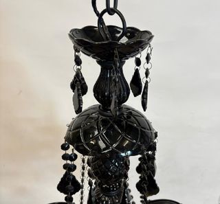 Araña Cristal Negro - Lámpara