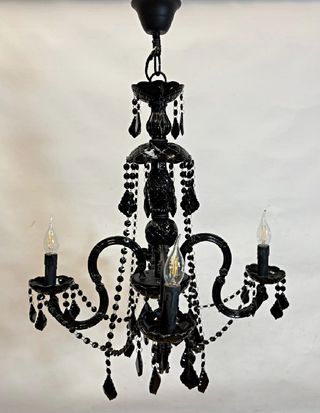 Araña Cristal Negro - Lámpara