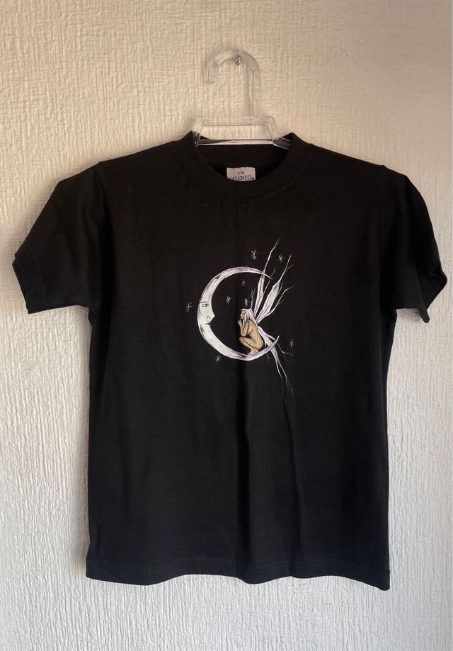 Camiseta negra hada & shorts beige