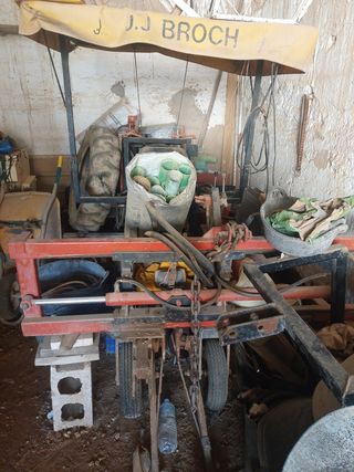 Máquina para cosechar ajos