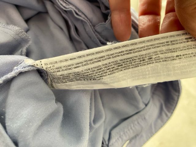 Pantalón azul cielo mujer