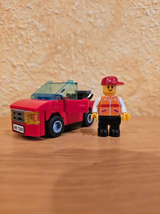 Pack coche Lego y persona