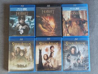 6 Blu-rays: El Señor de los Anillos y El Hobbit