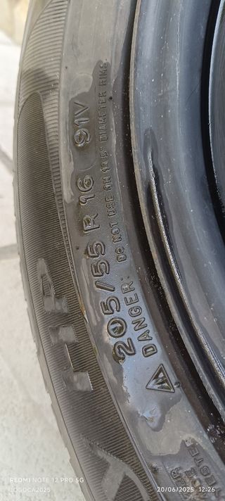 Rueda repuesto Michelin  205/55/R16
